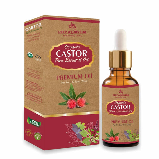 Buy Deep Ayurveda Castor Pure Essential Oil from DrMediCart, Ship from India to USA