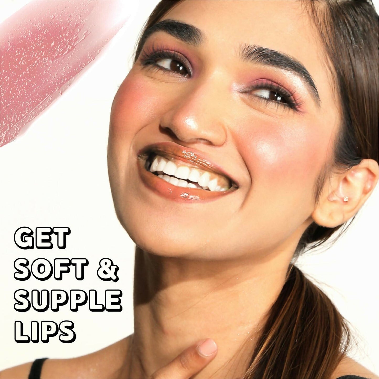 Blue Heaven Tinted Lip Balm Cocoa infused with Shea Butter, Almond oil and Vitamin E