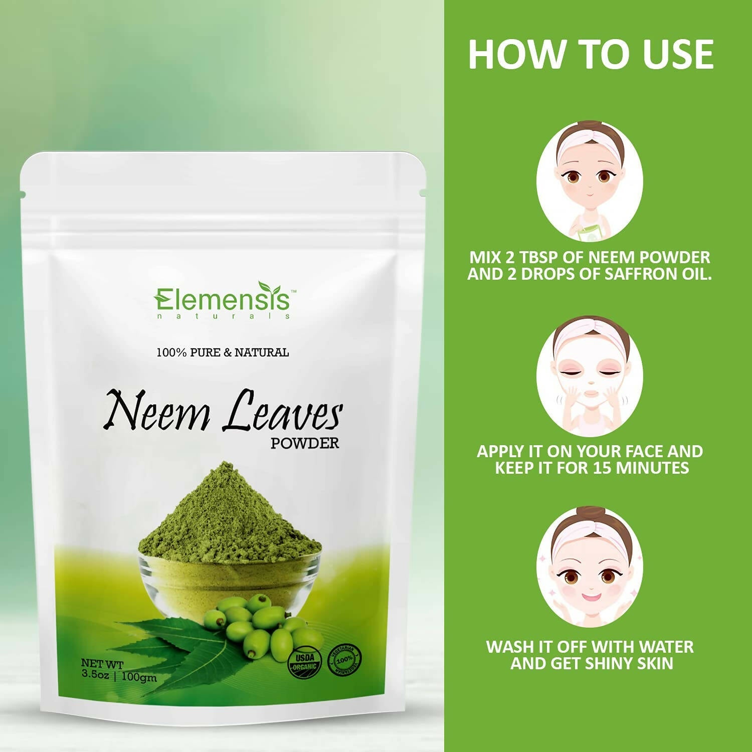 Elemensis Naturals Neem Leaves Powder