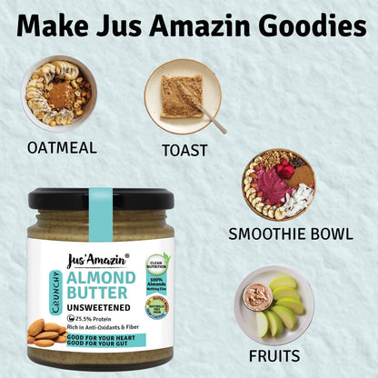 Jus Amazin Almond Butter Unsweetened