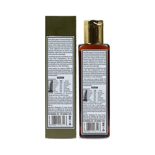 Buy Inatur Black Pepper & Cinnamon weight balance Massage Oil from DrMediCart, Ship from India to USA
