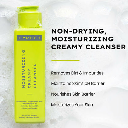 Hyphen By Kriti Sanon Moistuzing Creamy Cleanser, Hydration & Gentle Cleansing For Dry Skin