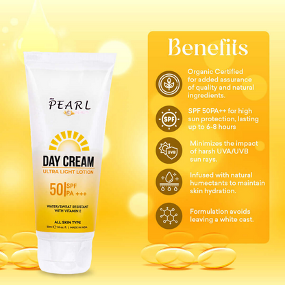 ARM Pearl Beauty Day Cream Ultra Light Lotion with SPF 50 PA+++