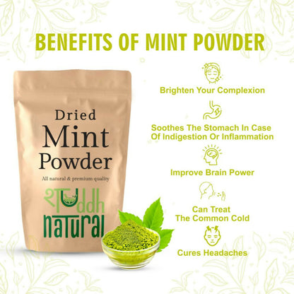 Shuddh Natural Mint Powder - Aromatic Flavor