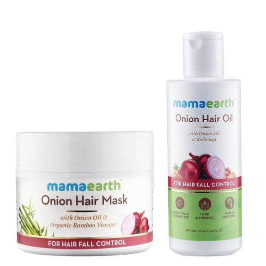 Buy Mamaearth Onion Hair Oil & Onion Hair Mask from DrMediCart, Ship from India to USA
