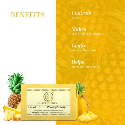 Khadi Natural Pineapple Handmade Soap
