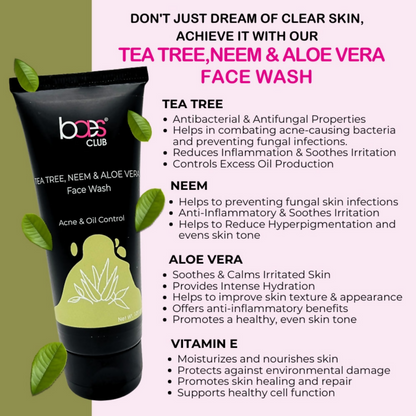 Baes Club Tea Tree Neem & Aloe Vera Face Wash