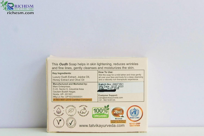 Tatvik Ayurveda Mridukaya Hand Made Soap (Oudh)