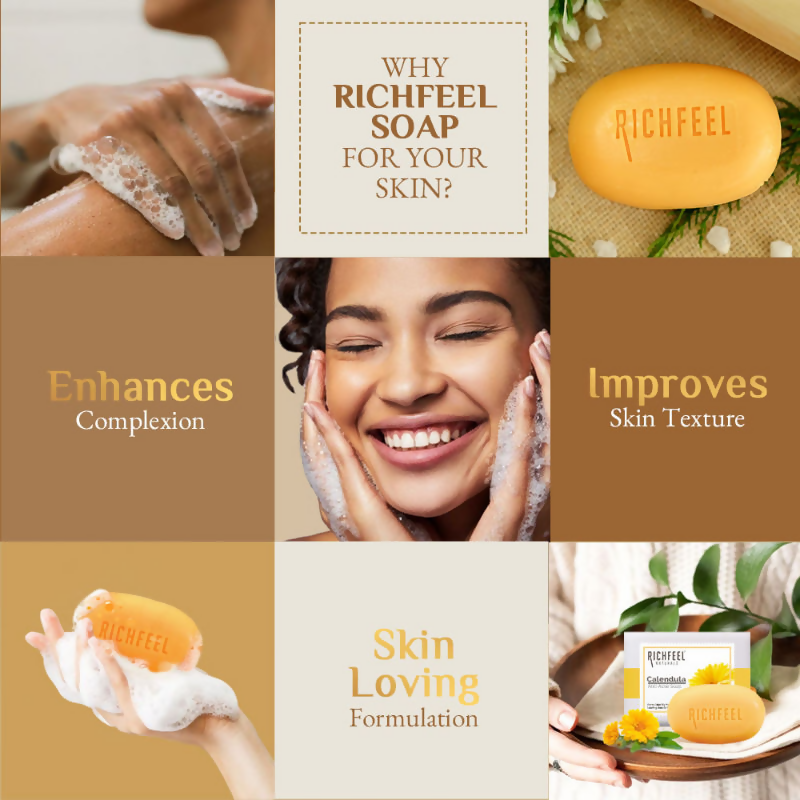 Richfeel Calendula Anti-Acne Soap Fights Pimples