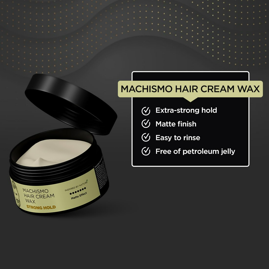 The Man Company Machismo Stronghold Hair Wax For Men