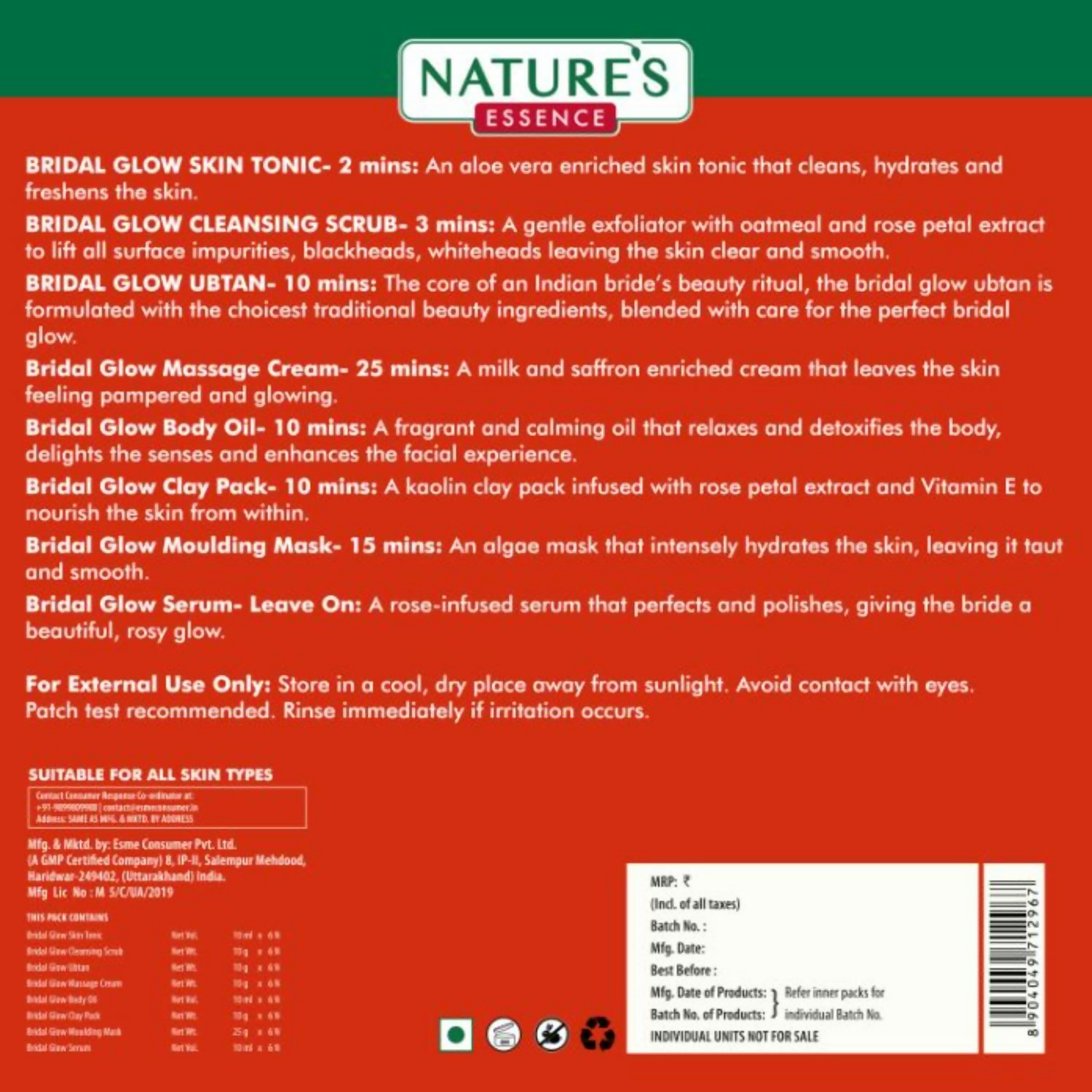 Nature's Essence Bridal Glow Signature Facial Kit