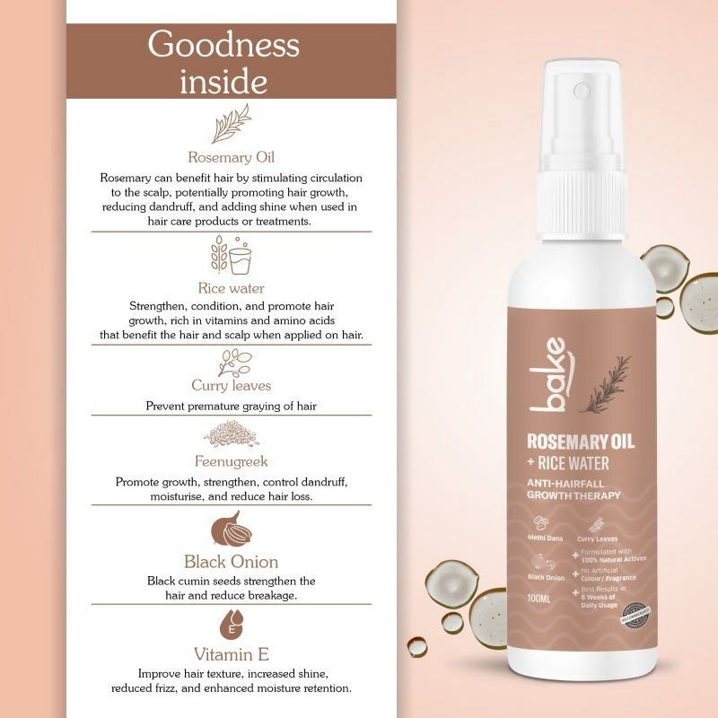 Bake Rosemary + Rice Water Hair Growth Therapy