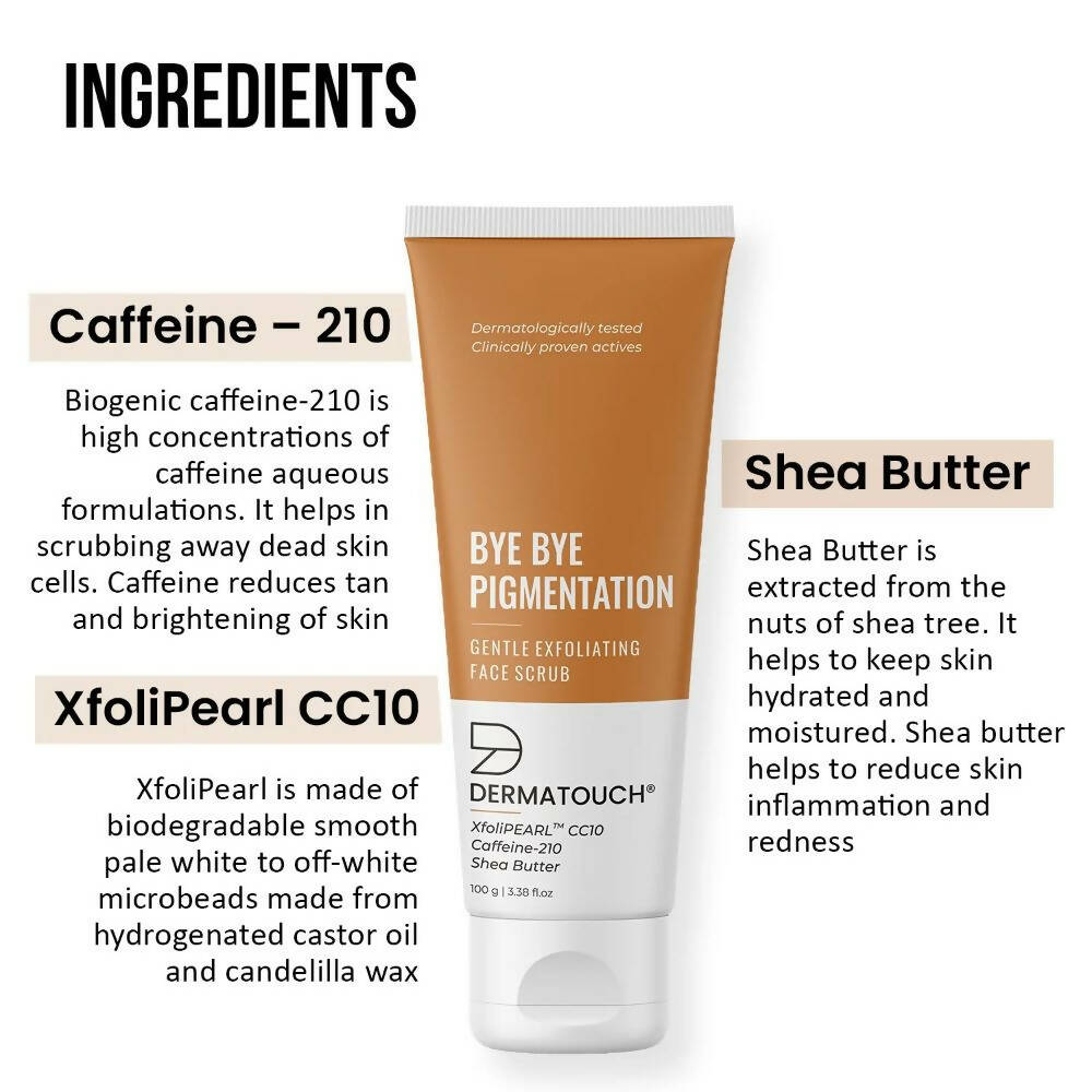 Dermatouch Bye Bye Pigmentation Face Scrub - DrMediCart