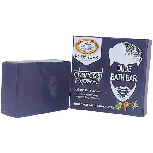 Chek Organics Charcoal Peppermint Dude Bath Bar
