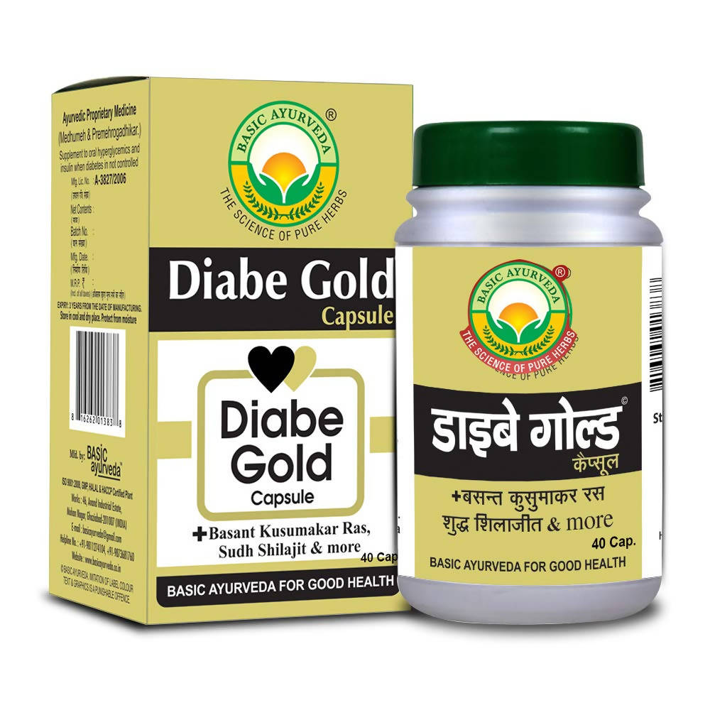 Buy Basic Ayurveda Diabe Gold Capsules from DrMediCart, Ship from India to USA