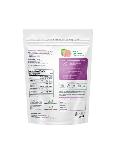 Moon Freeze Dried Pink Guava Cubes
