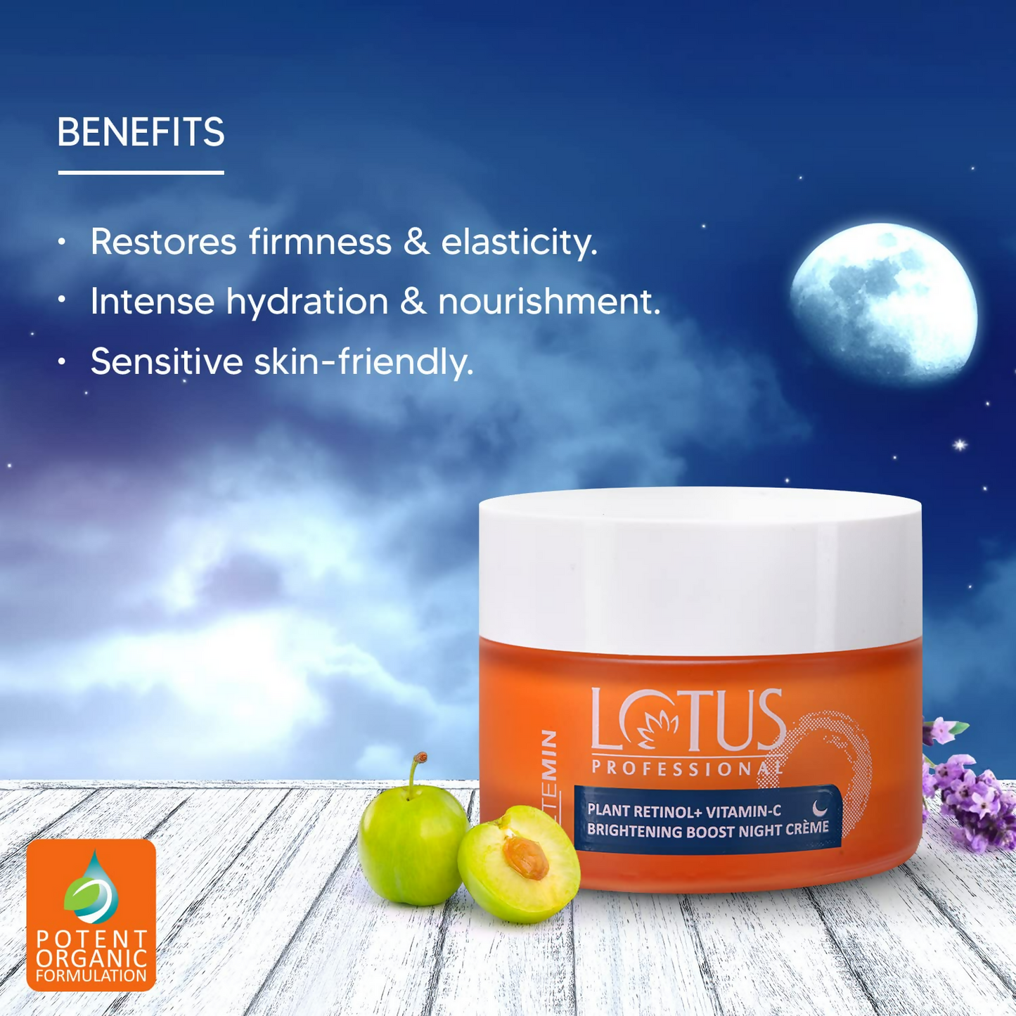 Lotus Professional Retemin Plant retinol + Vitamin C Brightening Boost Night Creme