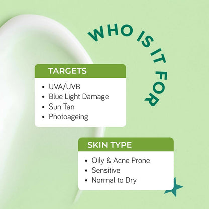 Moody AcneXpert Ultra Matte Dry Touch Sunscreen Gel with Niacinamide & Green Tea