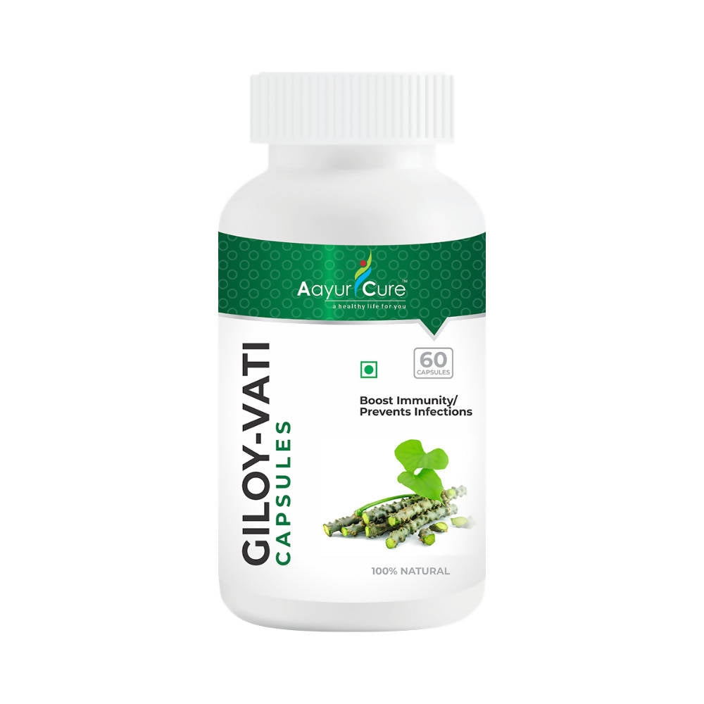 Buy Aayur Cure Giloy Vati Capsules from DrMediCart, Ship from India to USA