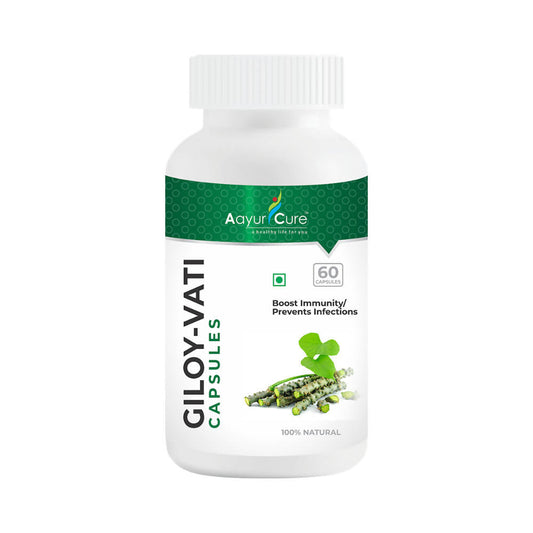 Buy Aayur Cure Giloy Vati Capsules from DrMediCart, Ship from India to USA