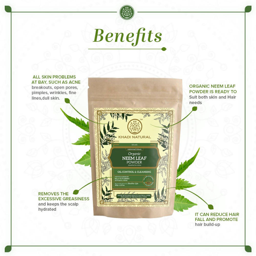 Khadi Natural Organic Neem Leaf Powder