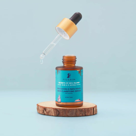 Buy Pilgrim Niacinamide 5% + Alpha Arbutin 1% Skin Clarifying Serum For Acne & Acne marks - Korean Skin Care from DrMediCart, Ship from India to USA