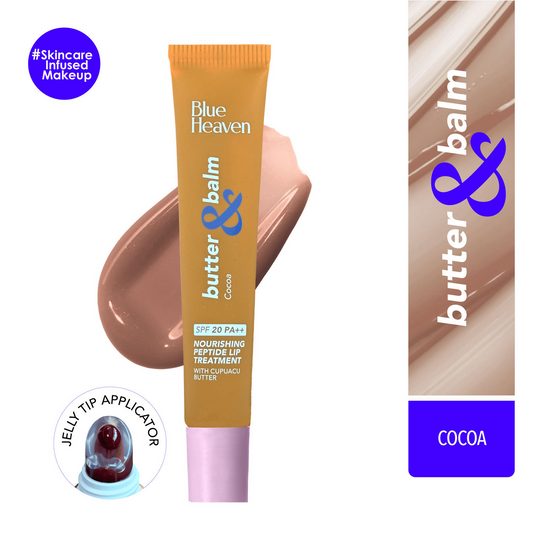 Blue Heaven Butter & Balm Peptide Based Tinted Lip Balm With Spf 20 Pa++ - Cocoa