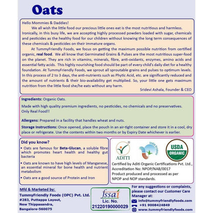 TummyFriendly Foods Organic Stage1 Sprouted Porridge Mixes Combo Pack - Sprouted Ragi, Sprouted Brown Rice and Oats - Drmedicart