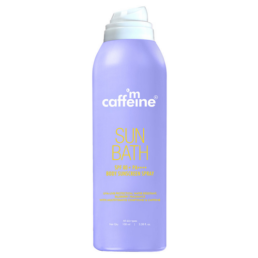 mCaffeine Sun Bath SPF 80+ PA ++++ Body Sunscreen Spray