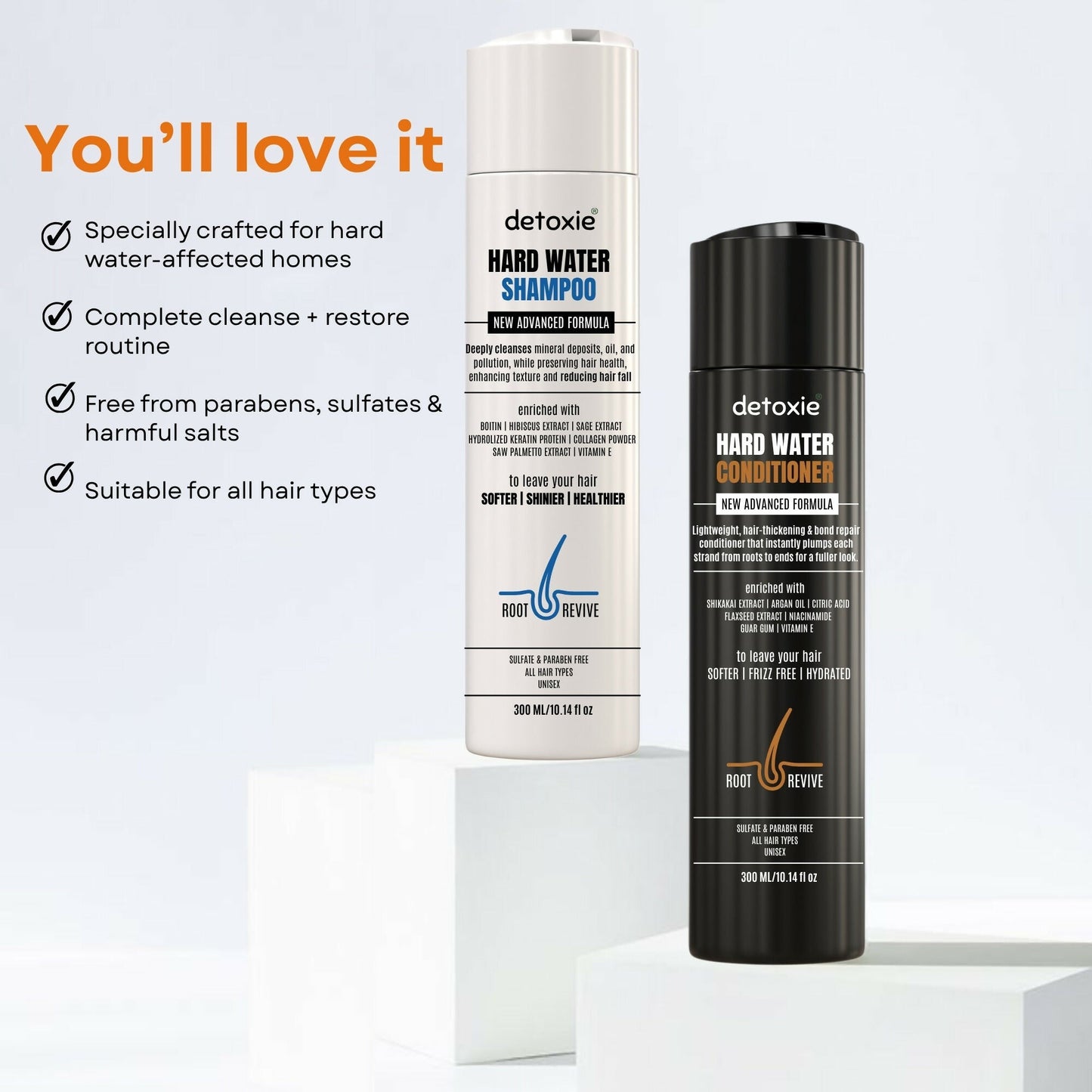 Detoxie Shampoo & Conditioner Combo - Hard Water Repair
