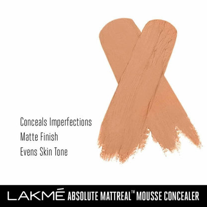Buy Lakme Absolute Mattereal Mousse Concealer - Sand from DrMediCart, Ship from India to USA