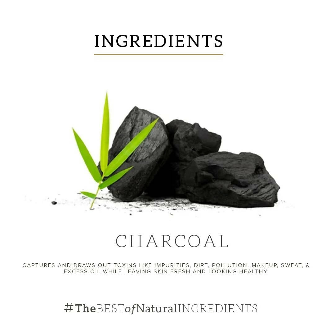 Khadi Natural Activated Bamboo Charcoal Foaming Face Wash With In- Built Face Brush