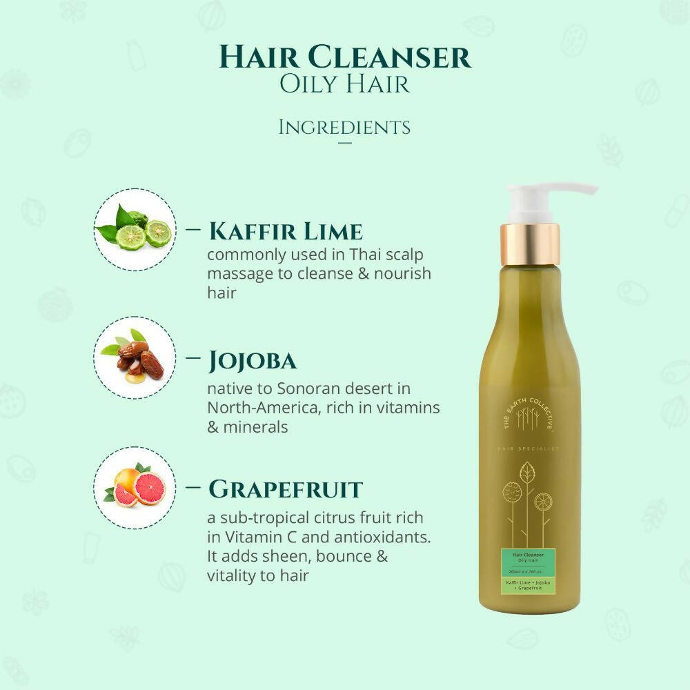 The Earth Collective Hair Cleanser - Oily Hair- Shampoo - Drmedicart