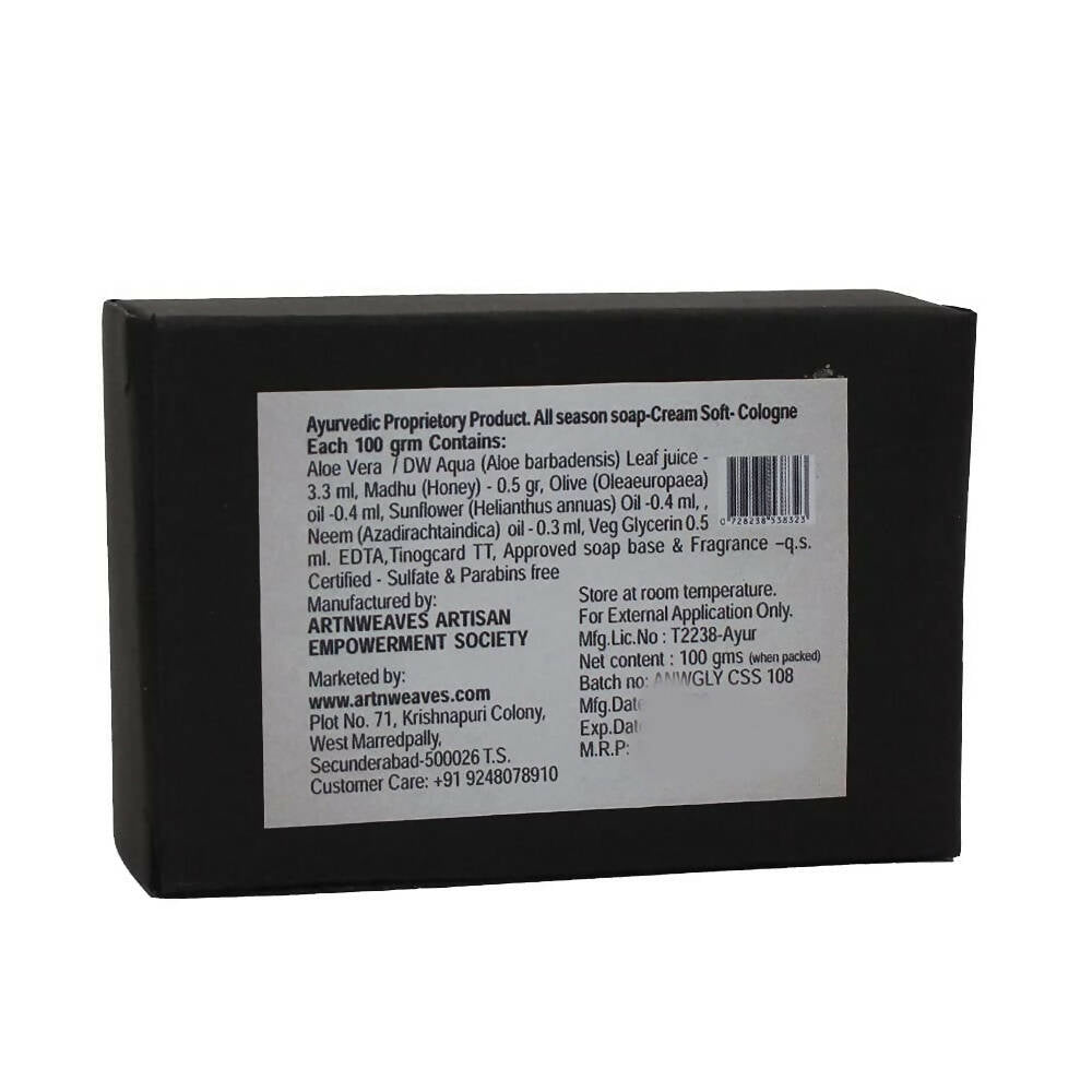 artNweaves Handmade Glycerin Soap Cream Soft Cologne