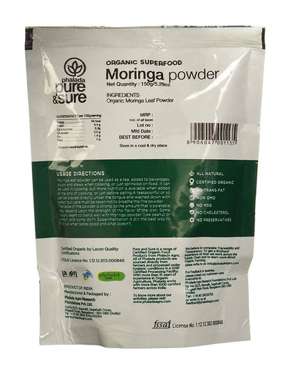 Pure & Sure Organic Moringa Powder