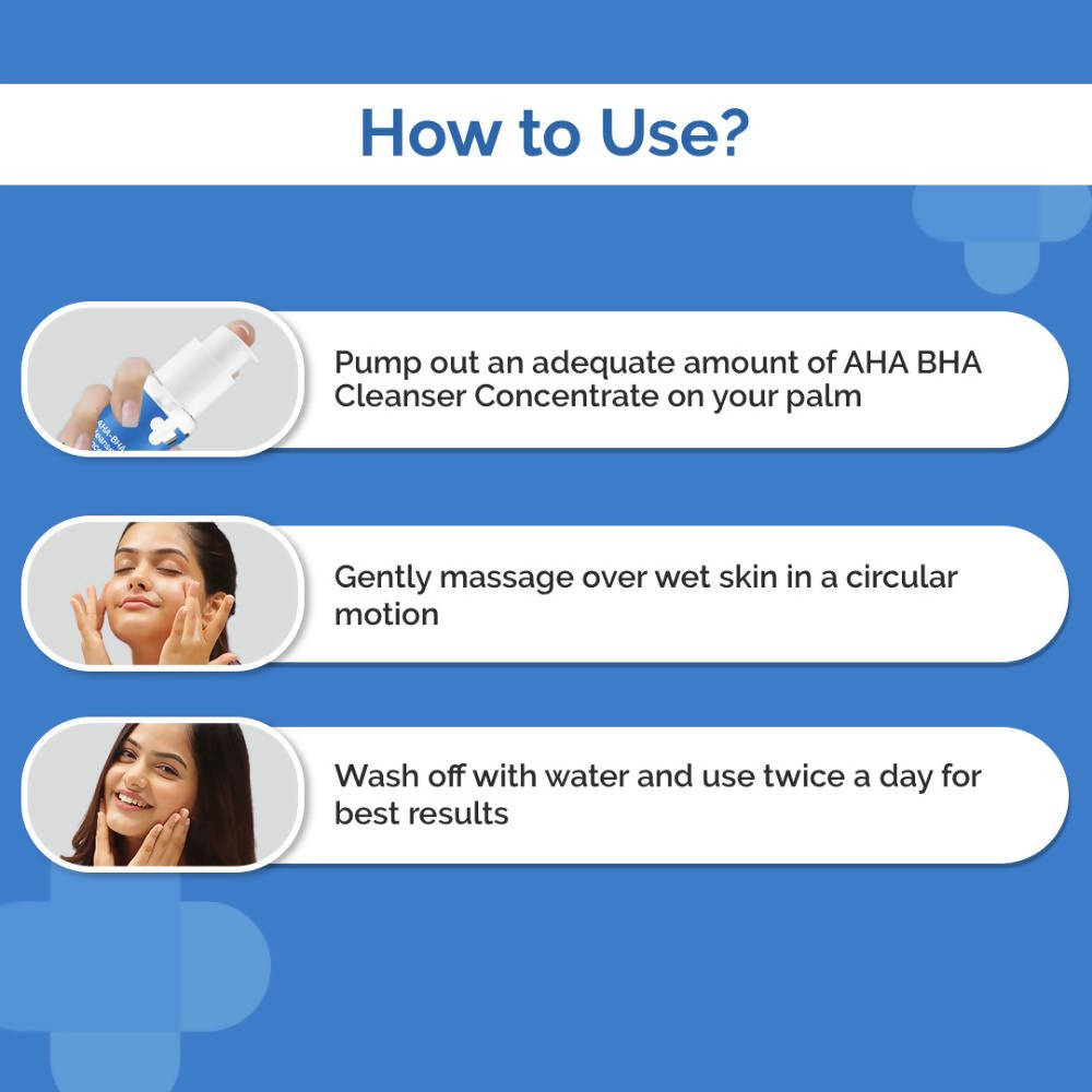 The Derma Co AHA BHA Cleanser Concentrate - Drmedicart