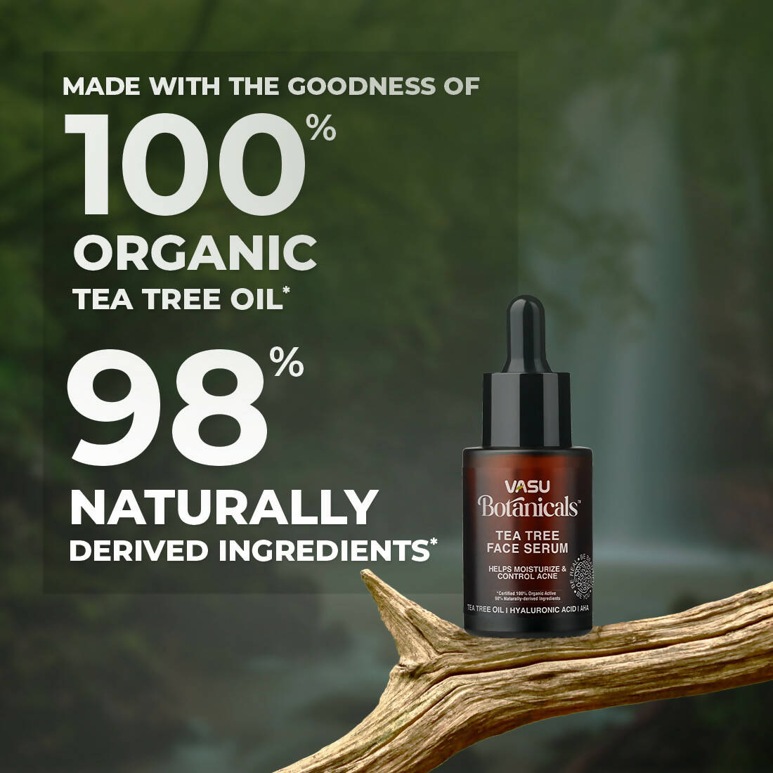 Vasu Healthcare Botanicals Tea Tree Face Serum - Drmedicart