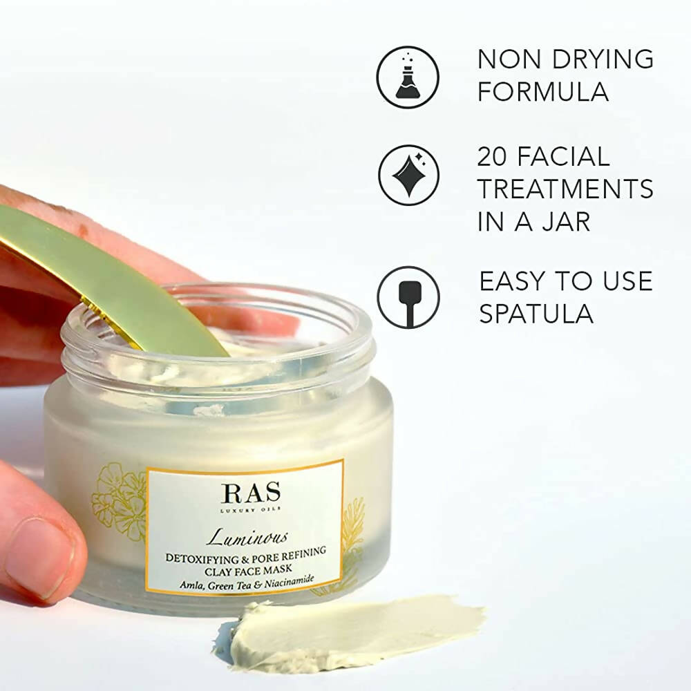 Ras Luxury Oils Luminous cleanse ifying & Pore Refining Clay Face Mask