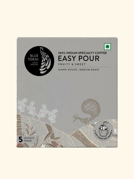 Buy Blue Tokai Gowri Estate Medium Roast Easy Pour Sachets from DrMediCart, Ship from India to USA