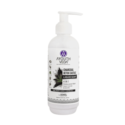 Ayouthveda Charcoal Detox Liquid Castile Soap