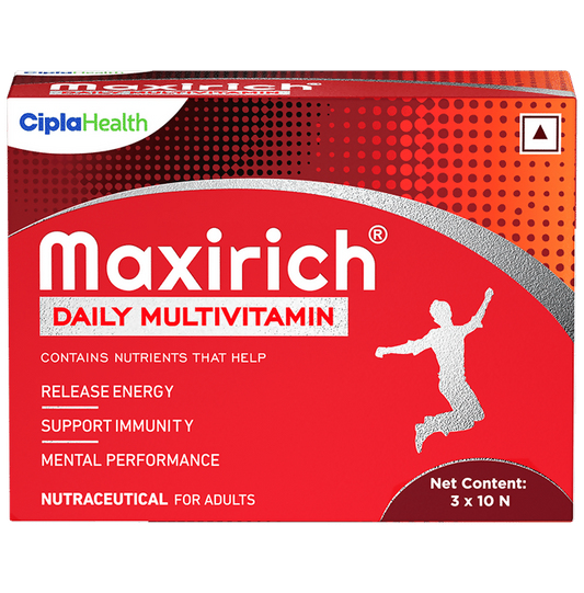 Cipla Maxirich Daily Multivitamin Softgel For Energy Immunity & Performance