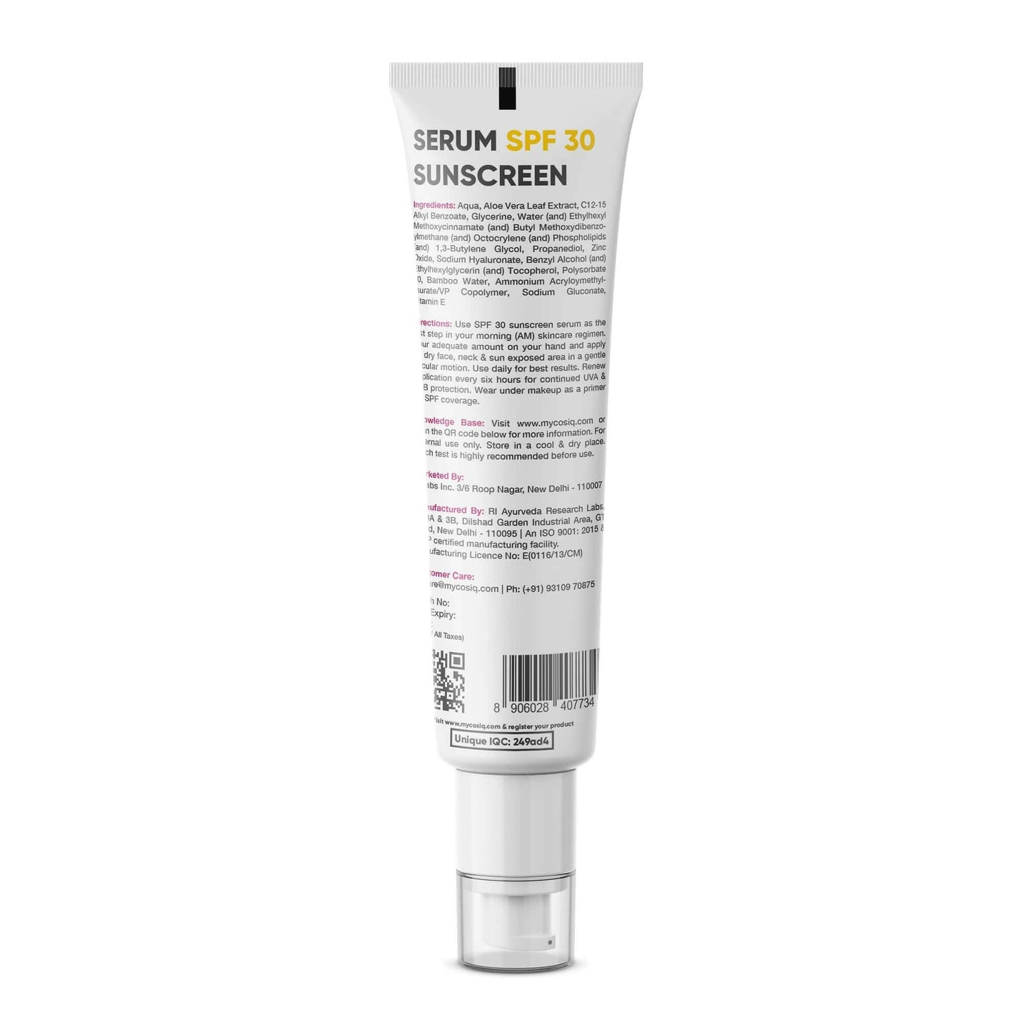 Cos-IQ Daily Use Sunscreen Serum SPF 30 PA++++