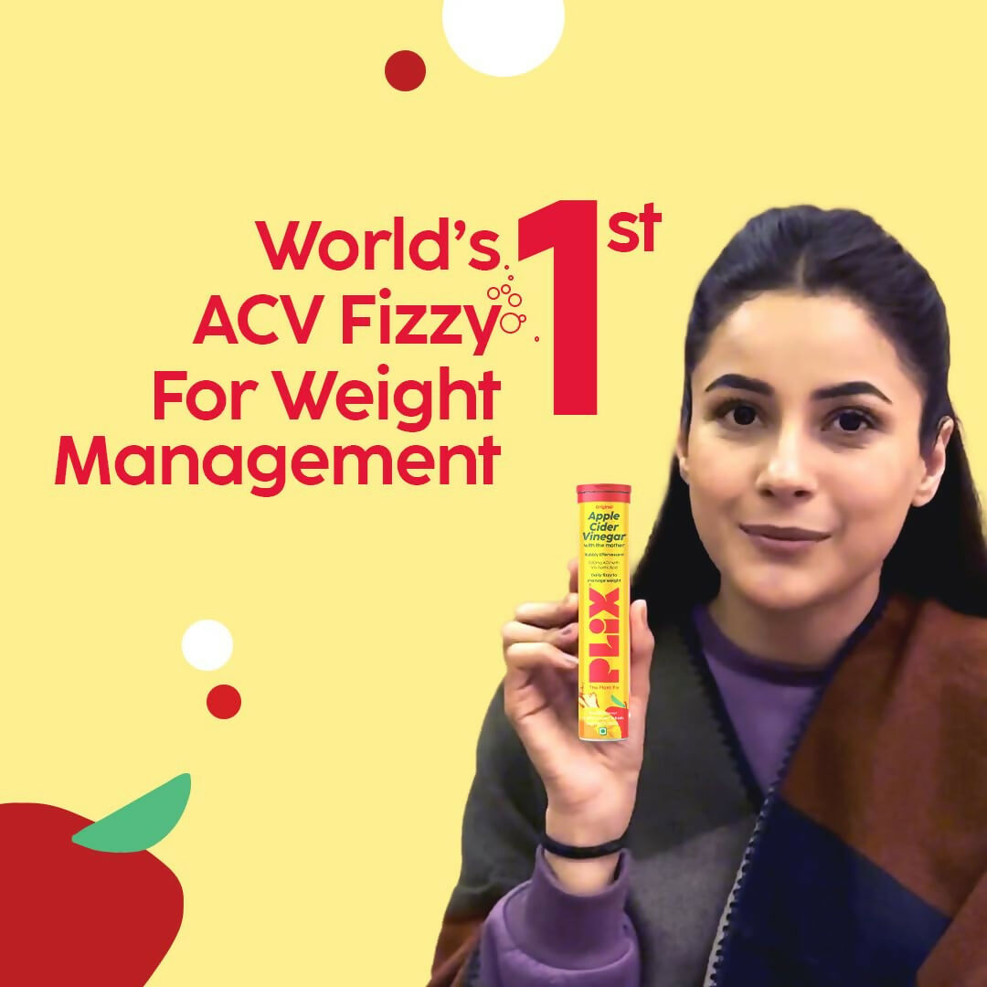 PLIX The Plant Fix Apple Cider Vinegar Effervescent Tablets with Mother - Mango