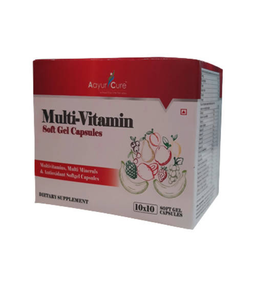 Buy Aayur Cure Multi-Vitamin Soft Gel Capsules from DrMediCart, Ship from India to USA