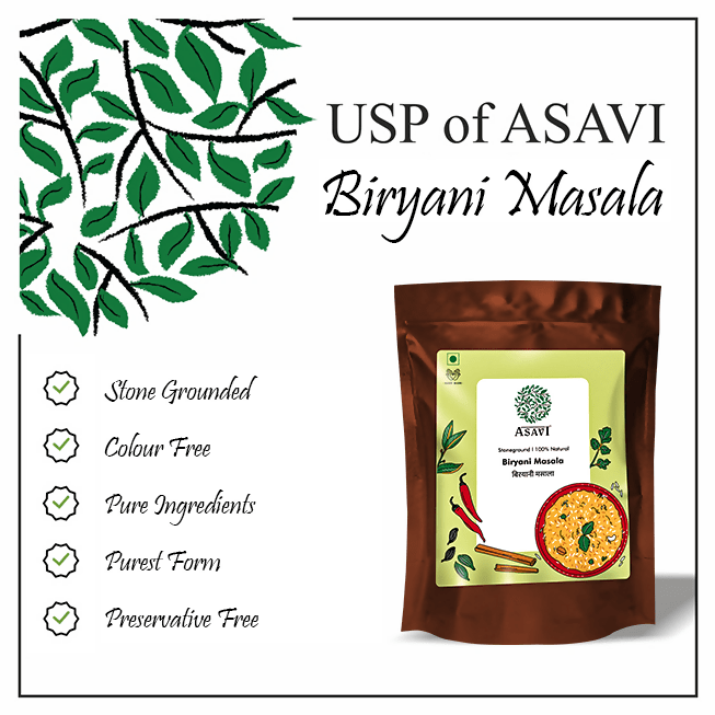 Asavi Stone Grounded Biryani Masala