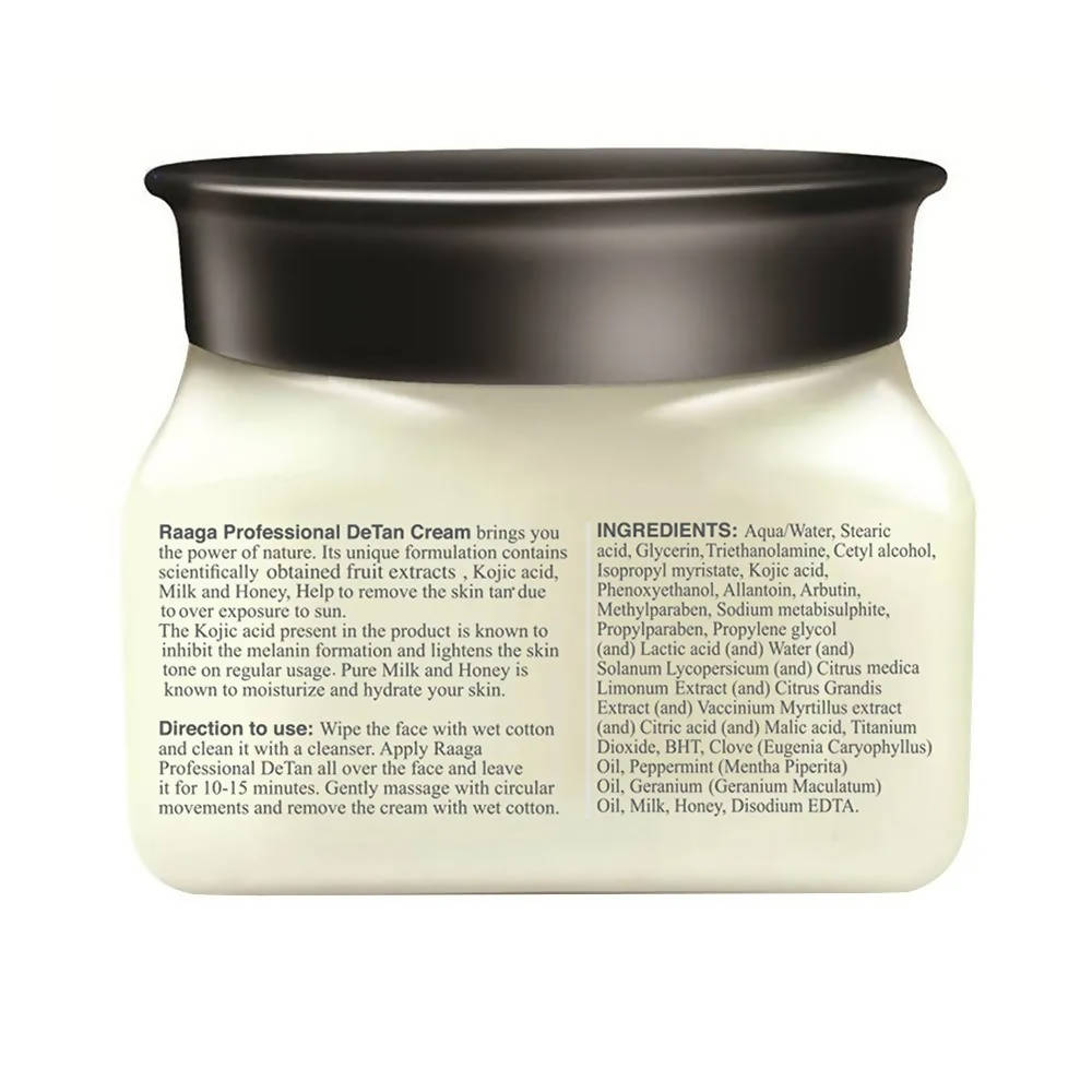 Raaga Professional De Tan Removal Cream With Kojic & Milk