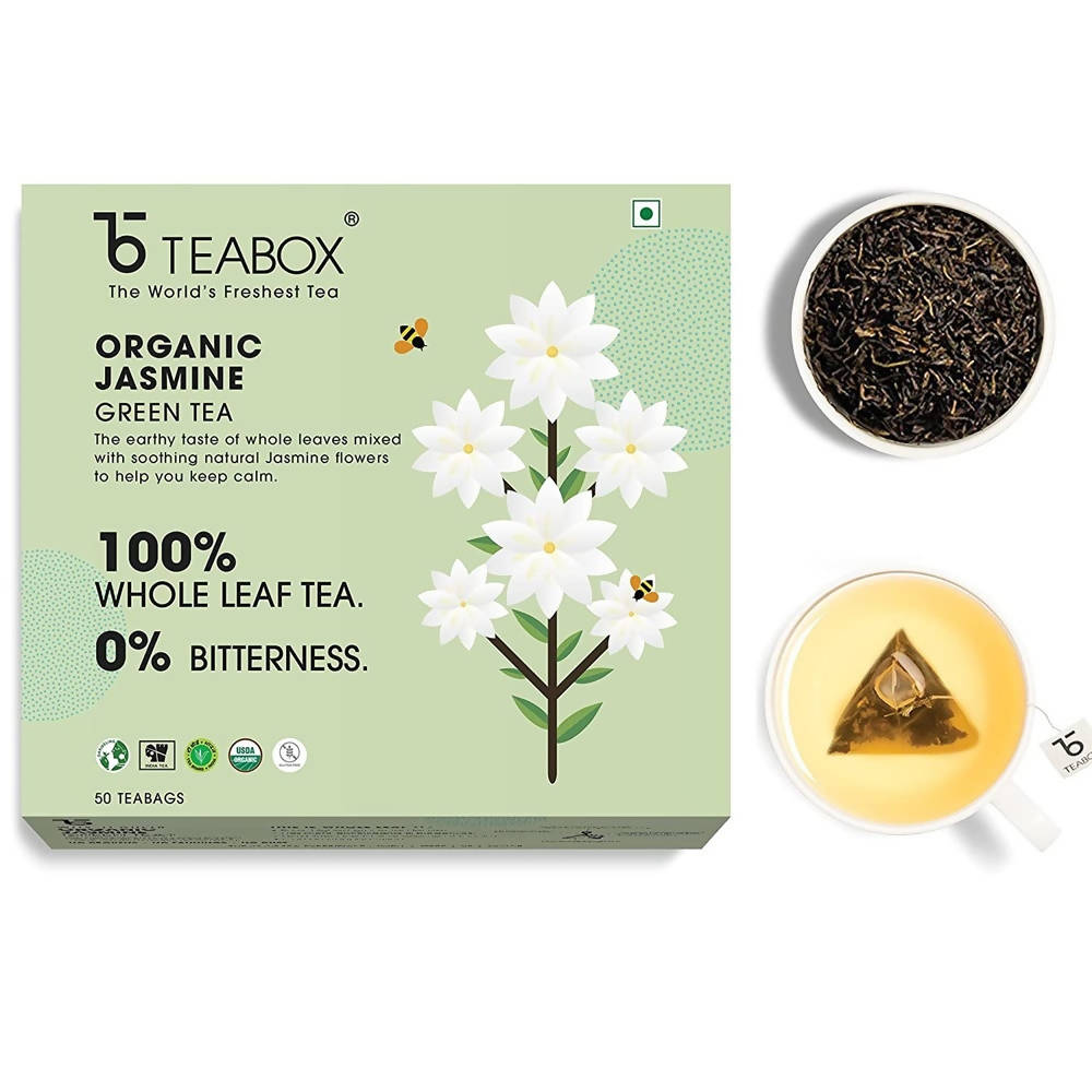 Teabox Organic Jasmine Green Tea Bags - Drmedicart