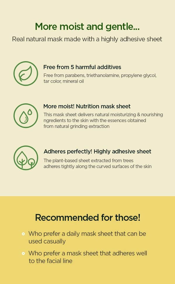 The Face Shop Real Nature Honey Face Mask - Korean Skincare