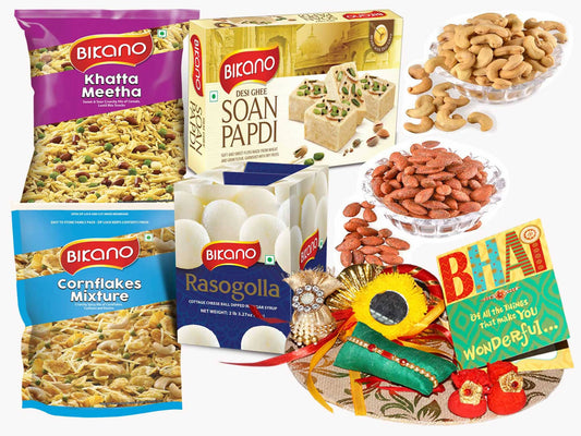 Bikanervala All Time Gift Hamper and Dryfruits Rakhi Gifts