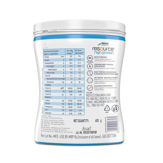 Buy Nestle Resource High Protein - Vanilla Flavor from DrMediCart, Ship from India to USA